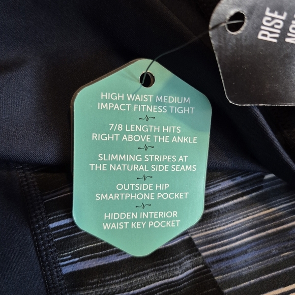 LuLaRoe Rise Brave line women's size 3X leggings blue with white NWT - Picture 6 of 8